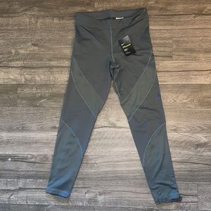 Nike pro hyperwarm running pants size large gray